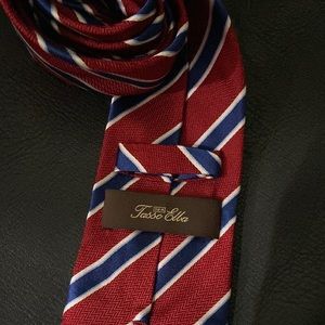 Tasso Elba Men’s Tie -  Red, White And Blue